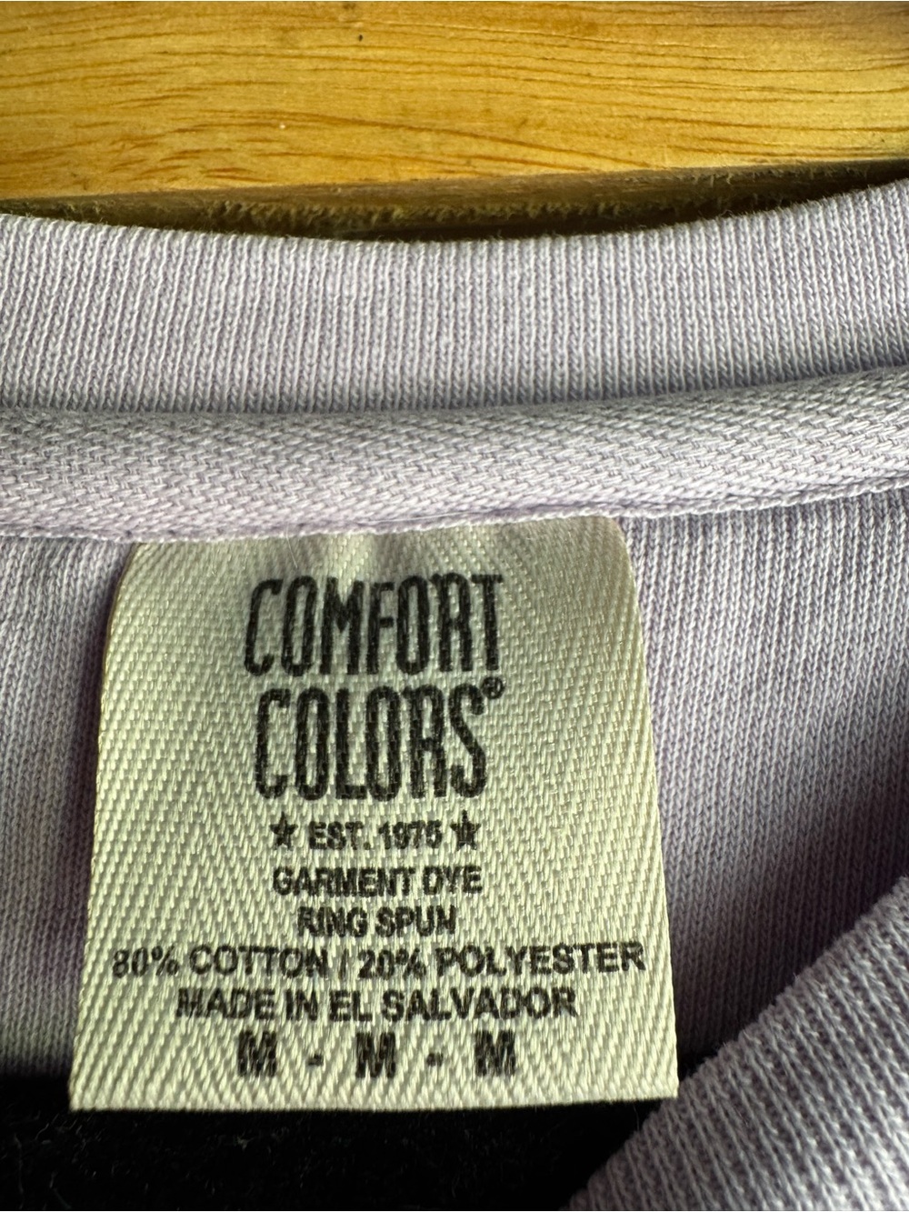 Comfort Colors Lavender Crewneck Sweatshirt with Daisy Embroidery - Picture 3 of 7